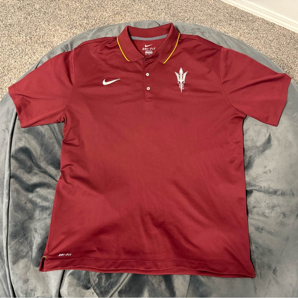 Nike Red Performance Polo Shirt